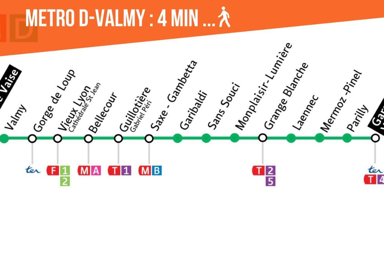 Le 9Eme- Metro Valmy-Homalyon Lião Exterior foto